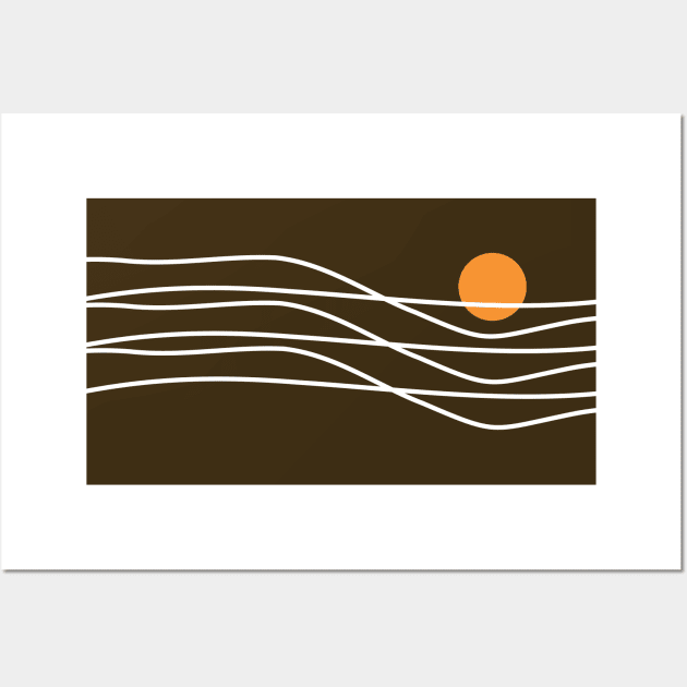 Sunset stripes Wall Art by Vanphirst